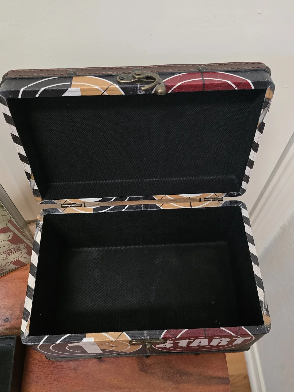 Hobby Lobby Decorative Movie Themed Storage Box And Frame - Multicolor Pattern